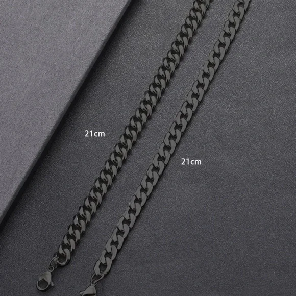 2pcs Men Minimalist Chain Bracelet - Picture 4 of 4